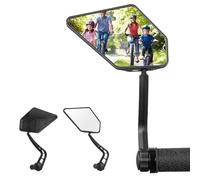 aqxreight Rétroviseur de Vélo Mini Rétroviseur pour Vélos de Route Rotatif Incassable Guidon Latéral de sécurité La Vue du Peut être Montée sur le Support du Miroir pour Plus de sécurité et de