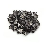 aqxreight Rivets en Laiton de 9 Mm pour la Fabrication du Cuir Rivets Décoratifs Dorés pour Sacs, Vestes, Chaussures et Accessoires de Bricolage en Métal pour Vêtements et Projets en Cuir (Argent