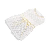 aqxreight Robe de Princesse pour Chien, Mignonne, Douce, élastique, Légère, Respirante, avec Nœud pour Chiot, Tenues pour Animaux de Compagnie, Blanc XL et Légère pour Les Saisons, Douce Est Une (M)