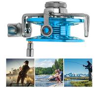 aqxreight Roue de Pêche sur Glace Avant Entièrement en Métal avec Force de Déchargement, Main Droite Rouge, Un Son Peut être perforé, Confortable, Durable, Solide et Ultra Léger pour la Pêche sur