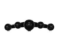 aqxreight SADA D-219 Forme d'avion Caisson de Basses Multimédia Boîte de Son Haut-Parleur pour Téléphone Portable de Bureau Blanc Spécialement dans Le Woofer au Milieu de Cette Modélisation (Black)