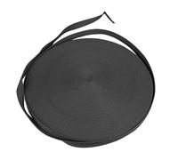 aqxreight Sangle en Coton de 50 Mètres, 0,8 Pouce d'épaisseur, en Polyester de Poids Moyen, pour Sacs Fourre-tout en Tissu, Sangles de Laisse, Artisanat, Beige, Bonne Usure, Ne Doit Pas être en