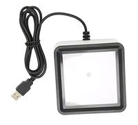 aqxreight Scanner de Codes-Barres Mains Libres, Lecteur QR de Bureau pour Paiement Mobile, Décodage Rapide, Scanner de Codes-Barres Portable