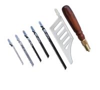 aqxreight Scie à Main pour le Travail du Bois, Lame en Acier à Haute Teneur en Carbone avec Manche en Bois Confortable pour une Coupe, une Sculpture et un Façonnage Précis