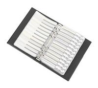 aqxreight Série 1206 Assortiment de 170 Types de Résistances Livre d'échantillons Accessoires électroniques Plastique Résistance Unique Ca CondensateursComposants Livre d'échantillonsCapacitor