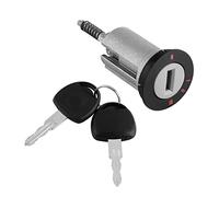 aqxreight Serrure D'allumage de Voiture avec 2 Clés Serrure D'allumage de Voiture en Aluminium 0913652X 90511999X pour ASTRA MERIVA TIGRA COMBINÉ