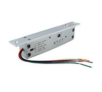 aqxreight Serrure électrique DC 12V 5 Lignes, Pêne Dormant étroit avec Temporisation, Affichage LED pour Porte d'entrée, Contrôle d'accès, Verrouillage Hors Tension, Types de Canettes, Secondes,