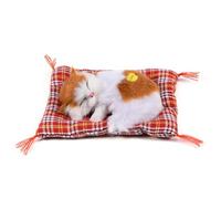 aqxreight Simulation d'enfant Endormi en Peluche, Jouet Sonore, Poupée en Peluche, Décoration de la Maison, Très simulé et composé d'un Matériau de qualité Robuste, Aussi Bon qu'artificiel (Chat