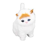 aqxreight Simulation Réaliste Poupée Chat avec Un Son de Miaou pour Les Cadeaux pour Enfants et la Décoration de la Maison
