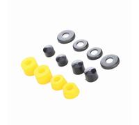 aqxreight Skate Barking Barging Set PU Amortissement 90A Bougchons de Remplacement pour 4 Roues Swing Jaune Le Pied de Vibration la Fissure L'impact Coulissant l'amélioration de la Bague (Yellow)