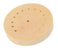 aqxreight Support de Mouvement de Montre en Buis, Base de Réparation en Bois avec Trous pour l'entretien du Balancier et des Engrenages, Outil d'horloger sécurisé pour Le Remplacement de Pièces