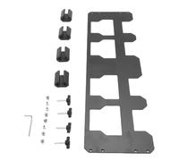 aqxreight Support de Rangement pour Plaque de Montage Packout pour Montage sur Rail Avant, Compatible avec les Boîtes à Outils et Valises Packout avec Doubles Rails en Aluminium, Fer