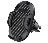aqxreight Support de T¨¦l¨¦Phone de Voiture en Fiber de Carbone, 4,77,2 Pouces, Support de Navigation SC pour Tableau de Bord, ¨¦Vent de Bureau (Ventouse Type CF33) Large de SC et