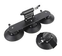 aqxreight Support de Toit à Ventouse pour Vélo pour Toit de Voiture, Support de Porte-Vélo en Alliage d'Aluminium à Dégagement Rapide pour 2 Vélos de Fixation de Voiture, Aide Le à Aspirer (pour 1