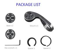 aqxreight Support d'ordinateur de Vélo sur Le Devant, Support d'ordinateur de Vélo de Route, de pour Bord de, Installez-Vous Vous-même, 2 avec du Matériel de Temps et du TPU, Installation Facile