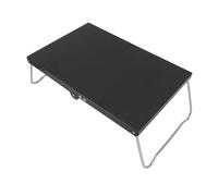 aqxreight Table de Camping Pliante en Acier Inoxydable, Mini Table de Plage Portable, d'appoint de Camping pour la Cuisine en Plein Air, Barbecue, Randonnée, Pêche, Résistante et Fiable et Pliable