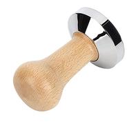 aqxreight Tamper à café en Poudre de 58 Mm, Presse à café Manuelle, Base en Acier Inoxydable avec Poignée en Bois, Presse à Ergonomique pour Machines, Dut Coffee Tamper 58mm Coffee (Fond plat 58MM)