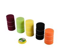 aqxreight - Tampon de Polissage, 16 Pièces 2 "50mm éponge Plate Tampon de Polissage Ensemble pour Ponceuse à Air Voiture Polisseuse Fil-M6X1