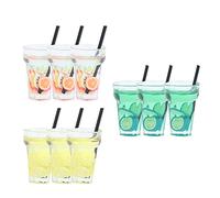 aqxreight Tasses à Boissons Miniatures pour Maison de Poupée, Bouteille de Boisson pour Maison de Poupée, Jouets de Simulation, Accessoires de Conception, Fabrication Vive, Couleurs Intérieures