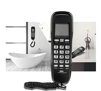 aqxreight Téléphone Mural Fixe avec Suppression du Bruit, Identification de l'appelant, Enregistrement du Dernier Numéro, pavé Numérique intégré pour Le Bureau et la Maison