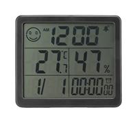 aqxreight Thermomètre Numérique Hygromètre Réveil Induction Sensible Hygromètre électronique de Haute Précision avec écran LCD 5 Pouces Blanc et Quatre Air Réel sur le Moniteur Est un Thermomètre