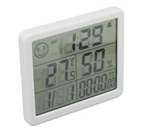aqxreight Thermomètre Numérique Hygromètre Réveil Induction Sensible Hygromètre électronique de Haute Précision avec écran LCD 5 Pouces Blanc et Quatre Air Réel sur le Moniteur Est un Thermomètre
