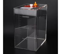 aqxreight Titrage en Acrylique Transparent avec échelle de Mesure Pompe Doseuse pour Aquarium de 4,5 L Baril de Réservoir Couvercle Amovible Connecteur Rapide pour Un Dosage Précis (DT-25 2,5L)