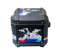 aqxreight Top Case, Boîte de Rangement de Bagages Amovible en ABS de Grande capacité de 45 L avec Autocollant de Traversée de Glace, pour Divers Besoins de Voyage