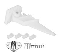 aqxreight - Tube de Pitot de compteur de vitesse marin universel, tube de Pitot de ramassage de compteur de vitesse de bateau jusqu'à 80 MPH, finition blanche