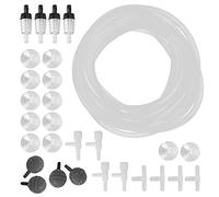 aqxreight Valve de Contrôle de Tube d'oxygène d'Aquarium, Ensemble de Pierres à Bulles pour Aquarium, Accessoires 'aquariumCombinaison E Tube 'oxygène de 4 M / 13,1 Pieds et Connecteur de Tuyau