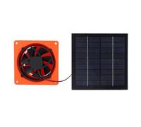 aqxreight Ventilateur à énergie Solaire Monocristallin Silicium 20W 5V Panneau Solaire Kit de Ventilateur de Ventilation avec Chicane Ronde pour la Solution de Bateau RV en Serre énergétique A PO