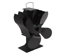 aqxreight Ventilateur de Poêle à Moteur de Chaleur Ventilateur de Cheminée Thermoélectrique Auto à Partir de 1400 TR/Min pour Les Poêles à Granulés de Gaz en Bois avec 4 Lames Alliage