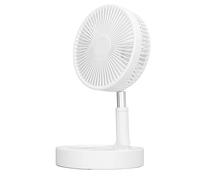 aqxreight Ventilateur de Sol Pliable Rétractable avec 4 Vitesses, Batterie Rechargeable USB, Hauteur 14 à 39 Pouces, Silencieux, 45 DB, pour Voyage, Camping, Solution de Refroidissement Portable