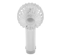 aqxreight Ventilateur Portable Transparent avec Crochet, Ventilateur de Poche Silencieux avec 3 Réglages de Vitesse, 1200 MAh, Fonctionne sur Batterie Rechargeable pour les Voyages Intérieurs et