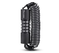 aqxreight Verrouillage de sécurité pour Vélo Casques de Vélo Antivol Élasticité Serrures Combinaison à 4 Chiffres Mot de Passe de Route Câble en Acier Verrouillage de Cycle Portable Diamètre du