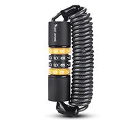 aqxreight Verrouillage de sécurité pour Vélo Casques de Vélo Antivol Élasticité Serrures Combinaison à 4 Chiffres Mot de Passe de Route Câble en Acier Verrouillage de Cycle Portable Diamètre du