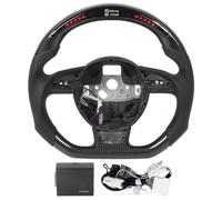 aqxreight - Volant, Feux de Changement de Vitesse à Affichage numérique à LED en Fibre de Carbone Volant de Performance adapté pour B8.5 RS3 RS4 RS5 RS6 RS7 2013-2016