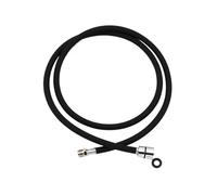 Aqxybgt Tuyau de Robinet extractible de Cuisine, 180cm F1/2 M15 * 1, Tuyau Flexible en Nylon extractible, Noir et Gris, Tuyau de Remplacement en Nylon (Color : Black, Size : 180cm)