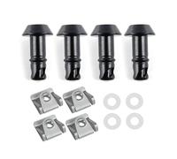 Aqxycvb Attache de carénage de Course à dégagement Rapide for Moto, 17mm, Universelle for 749 916 R1 R6 GSXR(4pcs Black)