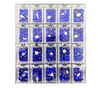 Aqxyedc 400/48 0pcs Cristal UN B Strass dans les grilles 2 0PC / SHABLE FLATRE-BACK Nail art strass gem avec 1 stylo de ramassage dans une grande boîte claire H & * & wanglan(Color:Skin Color)