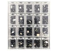 Aqxyedc 400/48 0pcs Cristal UN B Strass dans les grilles 2 0PC / SHABLE FLATRE-BACK Nail art strass gem avec 1 stylo de ramassage dans une grande boîte claire H & * & wanglan(Color:Jade green)