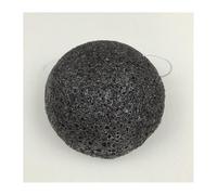 Aqxyedc 50 pièces/ensemble naturel Konjac cosmétique bouffée bambou charbon de bois nettoyant éponge outil de nettoyage du visage lisse beauté essentiel Konnyaku wanglan(Color:Black 50pcs)