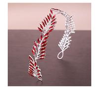 Aqxyedc 6 Couleur Cristal Strass Bandeau de mariage Tiara Bridal Headpiece Ornements Cheveux Bride Bandeau de cheveux Femmes Bijoux Cheveux wanglan(rouge)