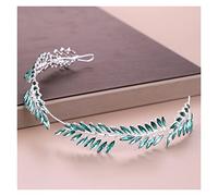Aqxyedc 6 Couleur Cristal Strass Bandeau de mariage Tiara Bridal Headpiece Ornements Cheveux Bride Bandeau de cheveux Femmes Bijoux Cheveux wanglan(Green)