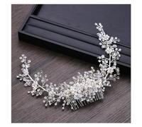 Aqxyedc À la mode cristal mariage cheveux peigne diadème mariée cheveux accessoires mariée casque femmes à la main cheveux ornements cheveux bijoux wanglan