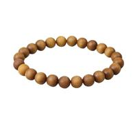 Aqxyedc Authentique Africain Bois Bracelet Perles 8mm Bois De Santal Prière Bracelet Drop Shipping Hommes Femmes Bijoux Élastique Ligne wanglan(21cm_Barbie Sandalwood)
