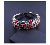 Aqxyedc Bandeau Bande baroque baroque baroque de Boho Gorgeous Bandeaux de cristal de luxe Strass Strass Tiara Bling Hair Accessoires706 wanglan(30)
