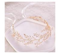 Aqxyedc Bandeau de Bead Bandeau Or Coiffure Vigne Bande Bande Tiara Mariage Cheveux De Mariage Bandeaux De Bandeaux for Bride Accessroies Ornements wanglan(Gold-color)