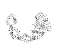 Aqxyedc Bandeaux de strass for femmes Bandeau Strass Bandeau Silver Couleur Couleur Bande de Cheveux Crystal Mariée Tiara Headpieces wanglan