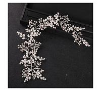 Aqxyedc Bridal Mariage Crystal Crystal Cheveux Accessoires Perles Fleur Bandeau de fleur Perles De Bandes à cheveux à la main Décoration Peigne Cheveux for Femmes wanglan